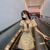 KYLETHOMASW  -  French Short-sleeved 2025 Summer New Style Sweet and Slim-reducing Dress