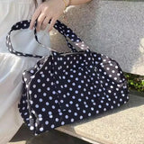 KYLETHOMASW  -  Korean Simple All Match Dots Handbags Vintage Y2k Aesthetic Fashion Shoulder Bags Women Casual All Match Underarm Bag Streetwear