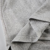 KYLETHOMASW  -  Women's basic solid color low waist elastic drawstring A-line hip bag skirt side slit spicy girl casual sports pants skirt