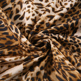 KYLETHOMASW  -  Autumn new retro leopard print long sleeved T-shirt with European and American round neck tight bottom top
