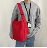 KYLETHOMASW  -  Men and Women Streetwear Travel Crossbody Bags Korean Letter Embroidery Y2k Handbags Trendy Casual All Match Shoulder Bag Women