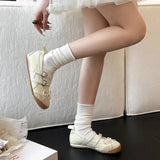 KYLETHOMASW  -  Women Ballet Flats Fashionable Elegant Round Toe Shoes Women Comfortable Street Style Soft Sole Ballet Shoes Mary Jane Shoes