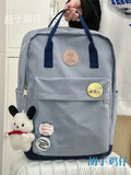 KYLETHOMASW  -  Schoolbag Female High School Students Retro Contrast College Style School Junior Students Casaul Laptop Backpack Girls