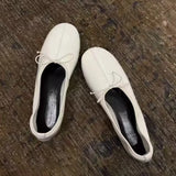 KYLETHOMASW  -  New Retro Women's Shoes Exquisite Soft Leather Casual Shoes for Woman Fashion Ballet Flats Bowknot Shoes Zapatos De Mujer