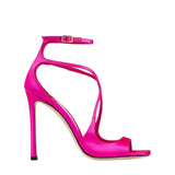 Kylethomasw  High-quality Hollow Slim High Heel Fish Mouth Sandals, Women's Silk Buckle Strap Sexy Runway Shoes