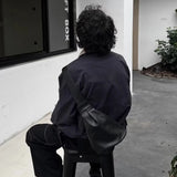 KYLETHOMASW  -  Y2k Aesthetic Punk Men Chest Bags Solid All Match Vintage Casual Women's Handbags Streetwear Simple Ins Shoulder Crossbody Bag