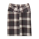 KYLETHOMASW  -  Retro Plaid Mini Skirt Women's New Design Casual Sexy High Waist Pleated Asymmetrical Midi Skirt Street Style Trendy