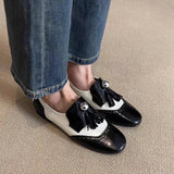 KYLETHOMASW  -  Women Flats Loafers Shoes Designer Casual Mary Jane Summer 2025 Dress Women Sandals Walking Pu Leather Lolitas Round-toed Shoes