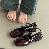 KYLETHOMASW  -  Summer Fashion Cover Toe Sandals Women Ankle Buckle Fashion Party Dress Singbacks Mules Shoes Zapatos De Mujer