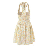 KYLETHOMASW  -  Holiday Summer Dresses Women Sexy Backless Halter Floral Print Short Dress Female Vestidos