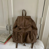 KYLETHOMASW  -  New Women Vintage Casual Backpack Y2k Aesthetic All Match Streetwear Schoolbags Japanese Luxury Design Simple Ins Backpacks