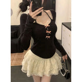 KYLETHOMASW  -  New in Matching Set Blue New Two Piece Set Matching Set New Products Holiday Outfits Woman Lolita Suit with Skirt Y2K Clothes