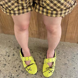 KYLETHOMASW  -  INS Hot Sale Women Retro Mary Jane Shoes Y2K Lace‑Up Round Toe Flat Shoes Metal Eyelet Rivet Design Casual Ballet Flats