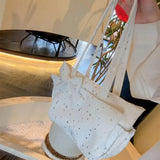 KYLETHOMASW  -  Bow Large Capaci Bag Shoulder Bags Star Tote Bolsos mujer Daily Commute Bolsa Teenage Girls Bolsas Practical Sac Femme