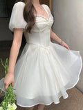 KYLETHOMASW  -  Summer Elegant and Chic Women Fashion Party Dress Vintage Casual A-Line Chiffon Birthday Prom Wedding Vestidos Female Robe