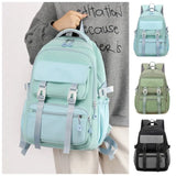 KYLETHOMASW  -  Multi-Compartment Student Backpack Large Capacity Wide Straps School Bag Lightweight Wear-resistant Children's Shoulder Backpack