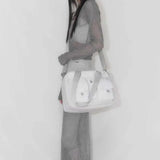 KYLETHOMASW  -  Harajuku Grey Casual Handbag Women High Street Pocket Chic Y2k Shoulder Bags Purse Female Retro Crossbody Bags Aesthetic
