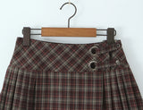 KYLETHOMASW  -  Midi skirts for women low rise skirt vintage plaid skirts womens Summer clothes mini skirts korean fashion