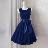KYLETHOMASW  -  Ancient French temperament waist thin vest dress women's summer new niche high-end lace-up dress dress