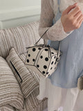 KYLETHOMASW  -  Polka Dot Handbag Personalized Box bags for Woman Small Square Bolsas Portable Bolsos Mujer Shoulder Crossbady Bolsa Sac Femme
