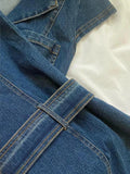 KYLETHOMASW  -  Y2k Denim Dresses Women Spring Summer American Retro Fashion Mini Dress Streetwear Solid Sexy Vestidos Mujer
