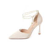 KYLETHOMASW  -  Sharp Pointed High Heels Women New French Style Single Shoe Sandals Women Paired with A Skirt Thin Heeled Pumps Women Shoes