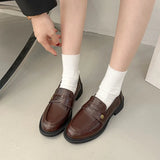 KYLETHOMASW  -  Women's Flat Shoes Autumn New Women Mary Jane Shoes Hot Sale Simple Ladies Fashion Causal Uniform Shoes Thick Bottom Non-slip
