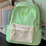 KYLETHOMASW  -  Japanese Ins All Match Schoolbags Women Students Patchwork Contrast Color Backpack Streetwear Preppy Laptop Bag Y2k Aesthetic