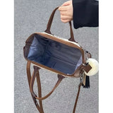 KIylethomasw Y2k Vintage Handbags Women Nylon Patchwork Large Capacity Casual Crossbody Bags Female Harajuku Aesthetic Hand Bag 2023