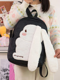 KYLETHOMASW  -  Cartoon Big Rabbit Ear Mochila Large Capaci Bag Student Mochilas Mujer 2026 New Hit Color Bolsas Bags for Woman Backpack