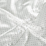 KYLETHOMASW  -  Polka dot short sleeved breasted shirt design with a cinched waist and tie, light and mature satin short commuter top