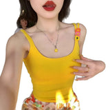 KYLETHOMASW  -  Dopamine Outfit Suit with Padded Camisole Women's Summer High Waist Printed Skirt and Hip Skirt Two-piece Set