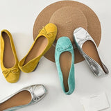 KYLETHOMASW  -  Spring and summer women's ballet flat shoes fashionable work professional leather women's single shoes women's shoes ladies