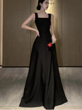 Kylethomasw Sexy Backless Evening Party Dress Sleeveless Solid A-line Long Dresses for Women Spring Summer Prom Robe Vestidos Mujer New