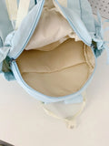 KYLETHOMASW  -  Bow Ita Bag Detachable Transparent Pockets Mochilas Mujer Student Versatile Mochila High Capacity Backpack Bolsa Feminina