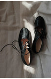 KYLETHOMASW  -  Ballet Shallow Flat Shoes Soft Commuting Casual Shoes 2025 Spring and Autumn Retro Cross-laced Flat Mary Jane Shoes