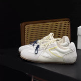 KYLETHOMASW  -  Retro Concise Round Toe Women Shoes 2025 Spring New Korean Hot Style Casual Comfortable Soft Sneakers Elegant Ladies Shoes