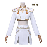 KYLETHOMASW  -  Rumi Zoey Mira Cosplay Costume Wig Women Girls White Leather Suit Halloween Carnival Party Comic-con Role Playing Outfit