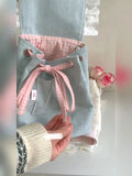 KYLETHOMASW  - Retro Denim Large Capacity Canvas Bag Women New Lace Chic Sweet Cute Mini Backpack Female Harajuku Y2k Mochila Aesthetic