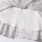 KYLETHOMASW  -  Summer Clothing French Lazy Country Style Irregular Hem Skirt Minimalist Fashion Elegant Plaid Flowing Skirt For Women