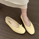KYLETHOMASW  -  2026 Spring Women Flat Shoes Fashion Round Toe Bow-knot Slip On Ballet Shoes Soft Flat Shoes Ladies Casual Dress Shoes