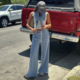 KYLETHOMASW  -  Autumn and winter high waisted elastic solid color casual pants, fashionable commuting sports straight leg sweatshirt