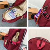 Kylethomasw New Multi-pocket Nylon Backpack Schoolbag For teenage Girls Boys Casual Woman Man Laptop Travel Rucksack High Quality