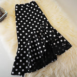 KYLETHOMASW  -  Summer point high-waisted irregular long fishtail skirt aline women