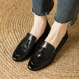 KYLETHOMASW  -  Classicial British Style Women's Loafers 2025 Autumn New Trendy Casual Office Work Shoes Retro Solid Color Soft Soled Lady Pumps