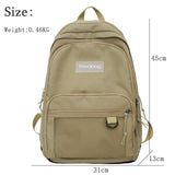 Kylethomasw High Quality Women Backpack Book Schoolbag For Teenage Girls Boys New Casual Multi-pocket Teenagers Travel Rucksack