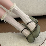 KYLETHOMASW  -  New Spring Thick Heel Women Mary Jane Shoes Fashion Rhinestone Buckle Strap Shoes Ladies Outdoor Elegant Dress Pumps