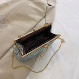 Kylethomasw Sequined Purses and Handbag French Style Women's Bag Luxury Crossbody Bags For Women Wedding Party Shoulder Bag PROM Clutch Bag