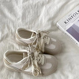KYLETHOMASW  -  New Ballet Style Bowling Shoes French Bow Tie Mary Janes Heightening Thin Heel Women's Single Shoes Casual Low Cut PU Leather