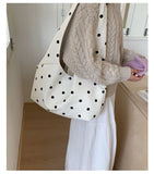 KYLETHOMASW  -  Luxury Design Y2k Aesthetic Office Lady Shoulder Bags Elegant All Match Dots Women's Handbags Korean Chic Fashion Underarm Bag